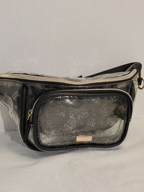 Clear Black Monogram Vinyl Belt Bag USED CONDITION